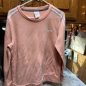 Adidas Peach Crewneck with White Accents